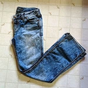 Women's Silver washed out flare jeans Frances 18"